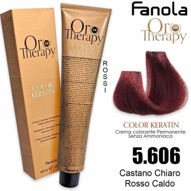 Fanola oro therapy color keratin 100 ml 6.606