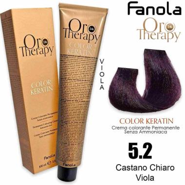 Fanola oro therapy color keratin 100 ml 5.2