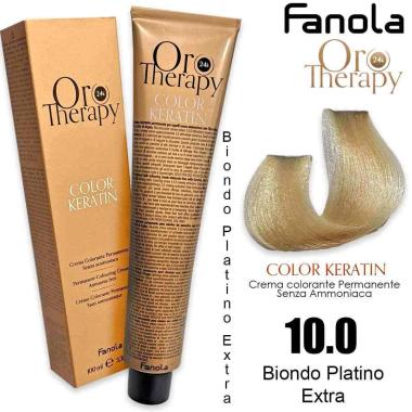 Fanola oro therapy color keratin 100 ml 10.0 extra