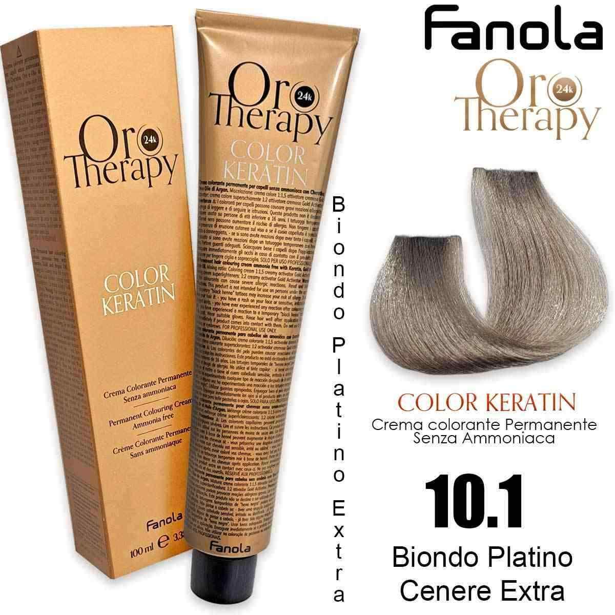 Fanola oro therapy color keratin 100 ml 10.1 extra