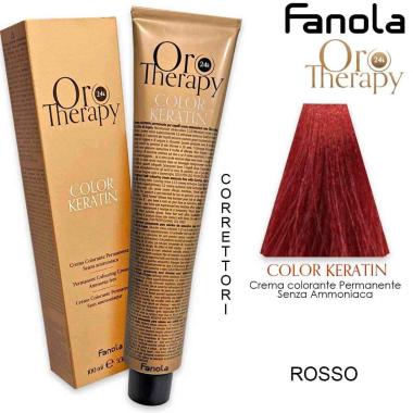 Fanola oro therapy color keratin 100 ml rosso