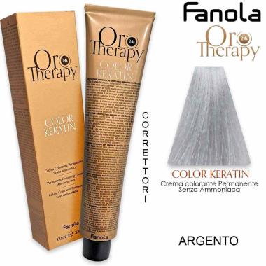 Fanola oro therapy color keratin 100 ml argento