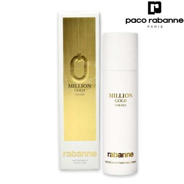 Paco rabanne lady million gold deodorante 150 ml