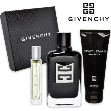 Givenchy coffret gentl. society edp 100 ml + gel douche + travel spray 12,5 ml