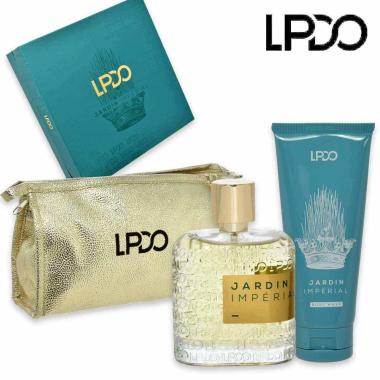 Lpdo coffret jardin imperial edp 100 ml + shower gel 100 ml + pochette