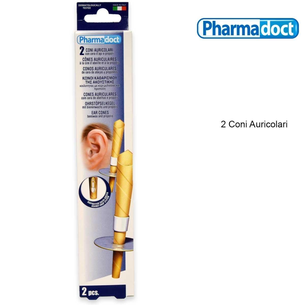 Pharmadoct 2 coni auricolari con anello frangifiamma