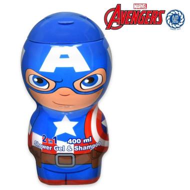 Capitan america shower gel 2d 400 ml