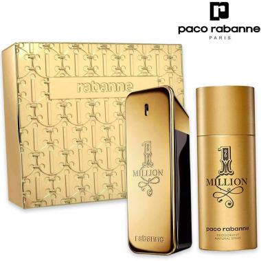 Paco rabanne 1 million eau de toilette 100ml + deodorant spray 150ml