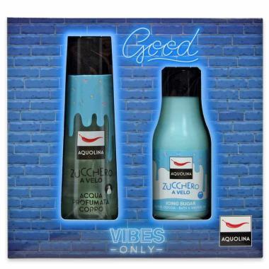 Aquolina good vibes zucchero a velo bagno 125 ml + acqua corpo 150 ml