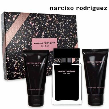 Narciso rodriguez for her edp 50 ml + body lotion 50 ml + shower gel 50 ml