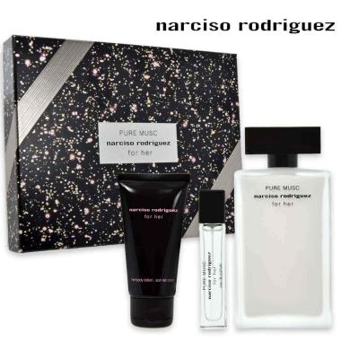 Narciso rodriguez  for her pure musc edp 100 ml + edp 10 ml + body lotion 50 ml