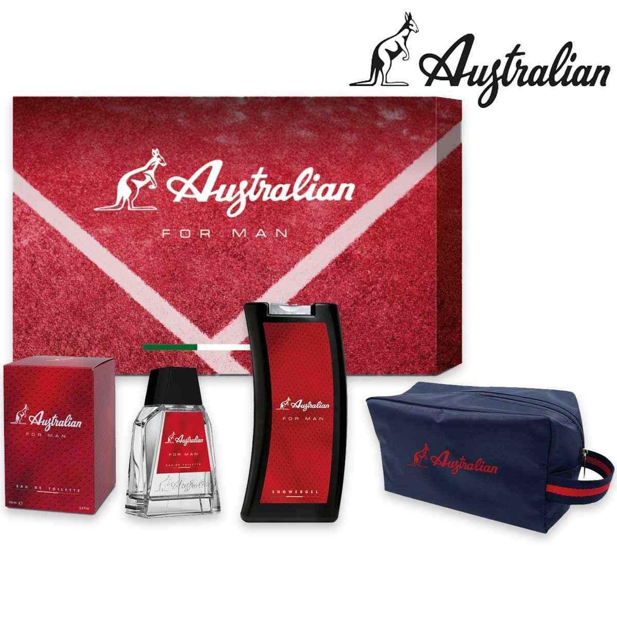 Australian rosso astucciato + shower gel + beauty