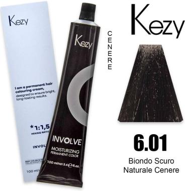 Kezy involve color 100 ml biondo scuro naturale cenere 6.01