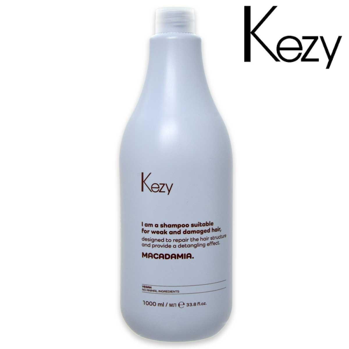 Kezy shampoo macadamia capelli deboli danneggiati 1000 ml