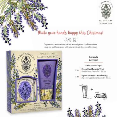 La florentina gift set small bl 75ml hc106g soap lavanda