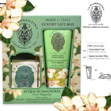 La florentina giftset small bl 75ml hc106g soap magnolia