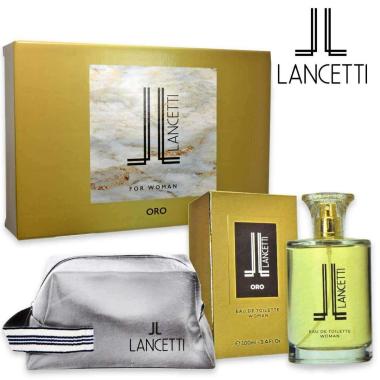 Lancetti oro eau de toilette 100 ml.+ pochette bianca