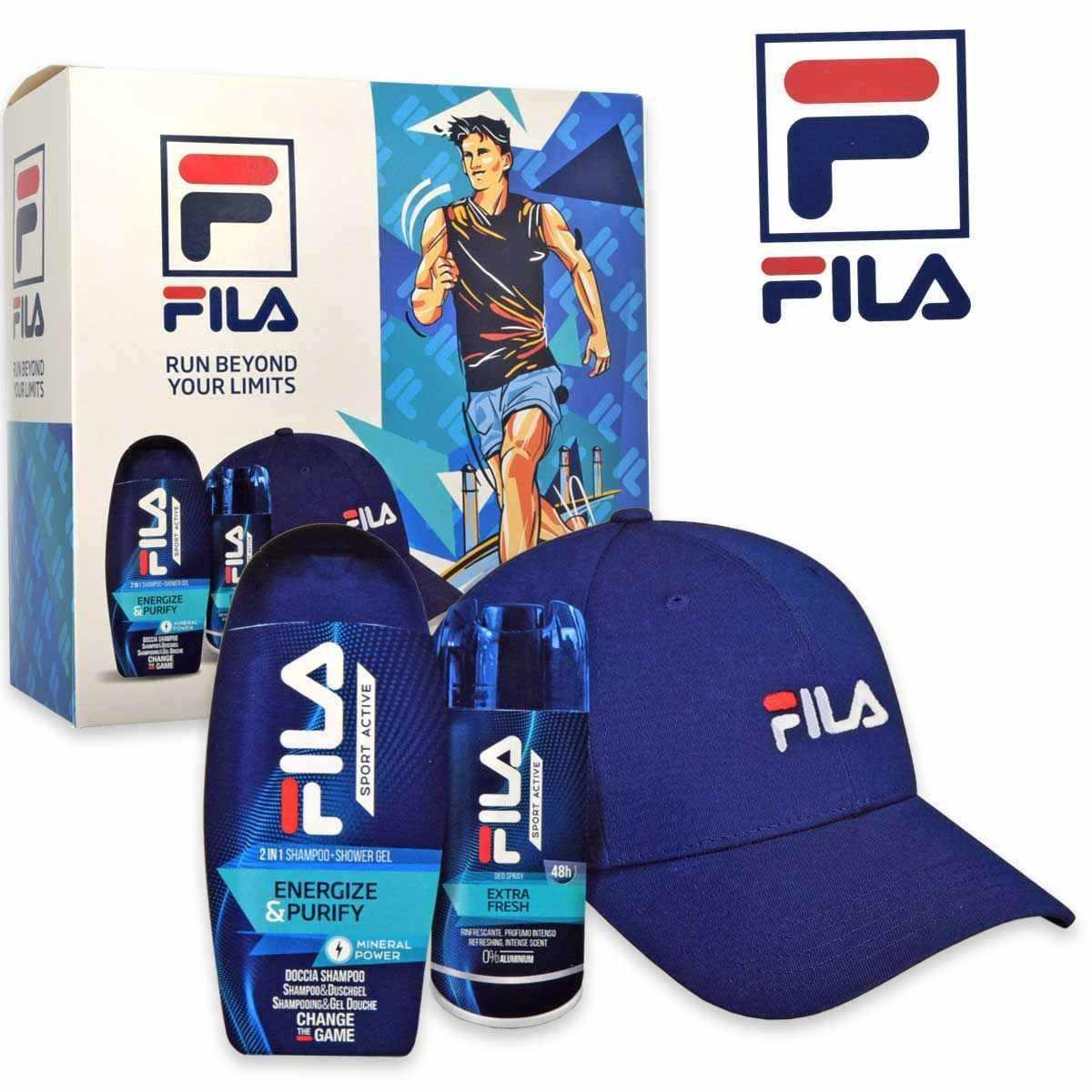 Fila liveliness man: deo extra fresh 150ml + showergel 250 ml + cappello