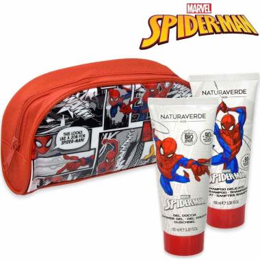 Spiderman beautycase giftset (sh tb100ml+geldoccia tb100ml+beautycase)