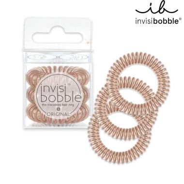 Invisibobble original of bronze and beads 3pz