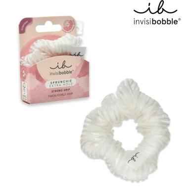 Invisibobble sprunchie extra hold pure white