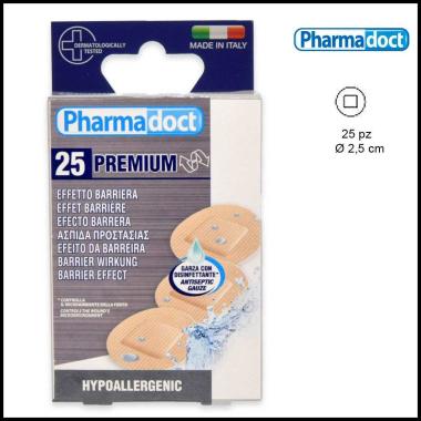 Pharmadoct 20 cerotti premium rotondi con garza emostatica