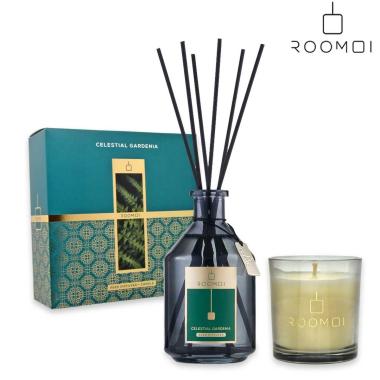 Roomoi coffret celestial gardenia 200ml + candle 160 gr