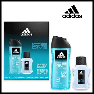 Adidas coffret  edt 50ml + sg 250ml ice dive