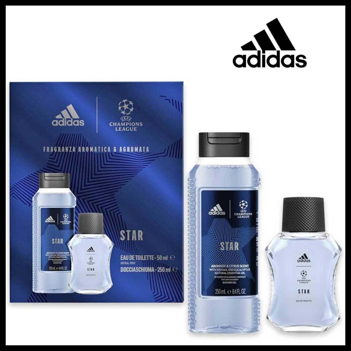 Adidas coffret  edt 50ml + sg 250ml uefa 10