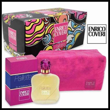 Enrico coveri coffret pailettes edt 75 ml + pochette