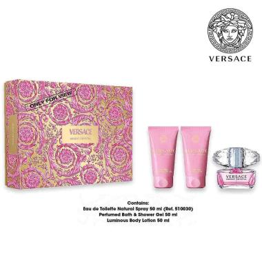 Versace bright crystal set edt50+bsg50+lumbl50