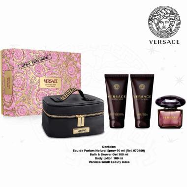 Versace crystal noire edp90+bsg100+bl100+gwp