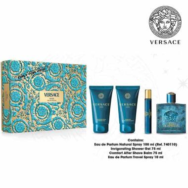 Versace eros pour homme edp100+asb75+bsg75+ts10