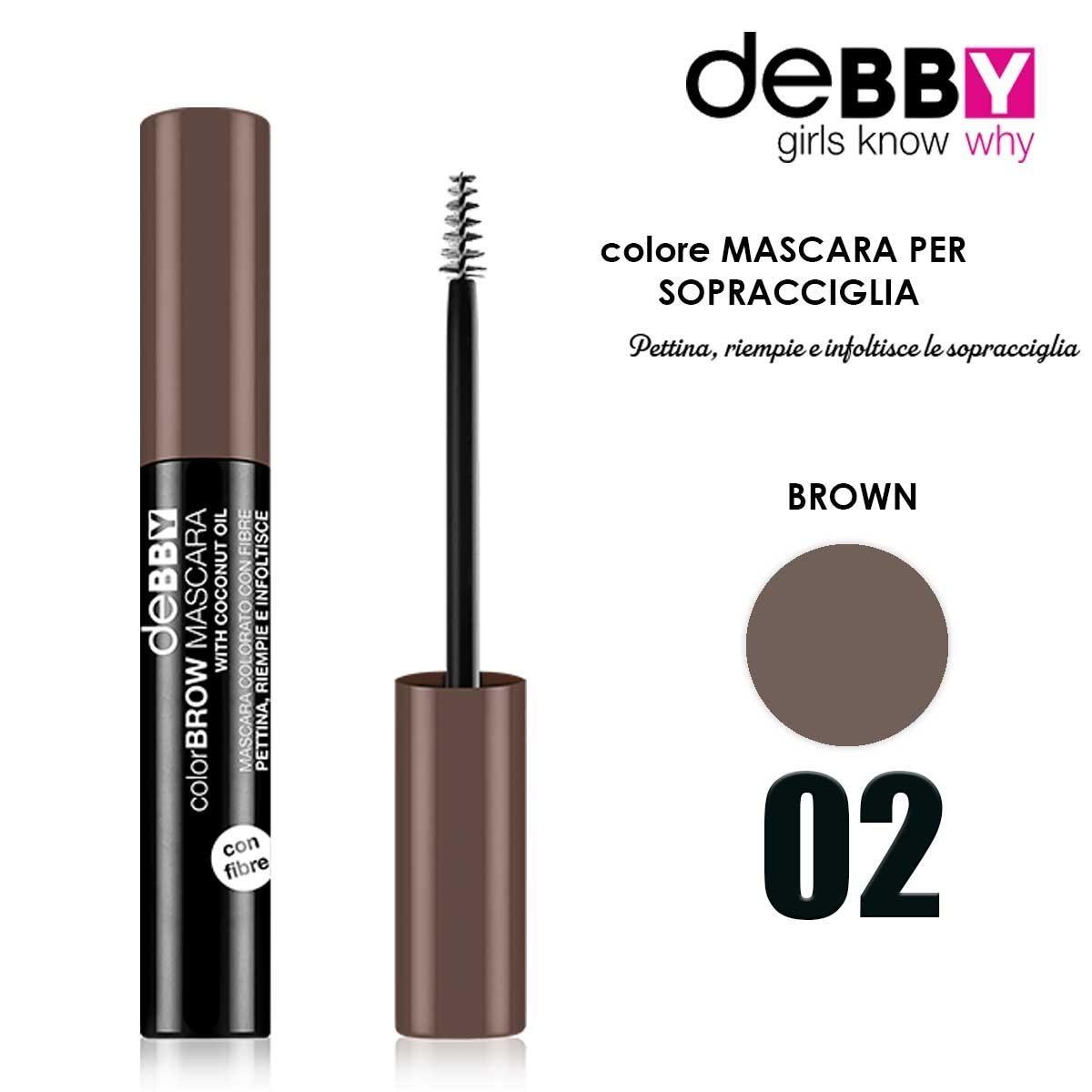 DEBBY COLOR&BROW Mascara 02 BROWN