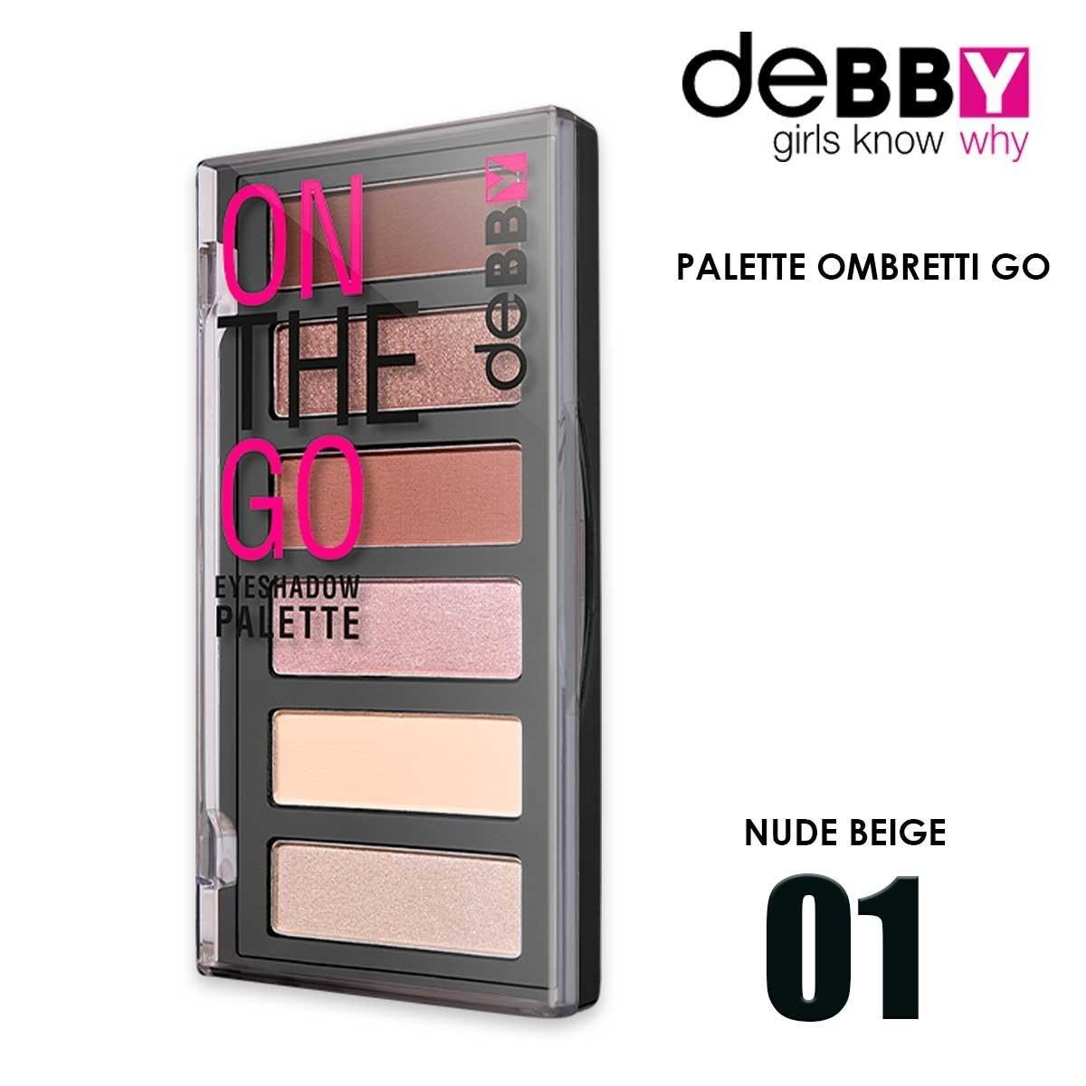 Debby ombretto on the go eyeshadow palette 01 nude beige