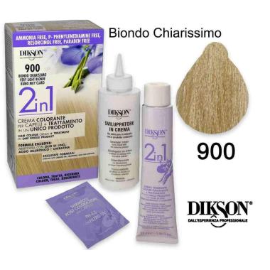 Dikson 2 in 1 crema color 900 biondo chiarissimo