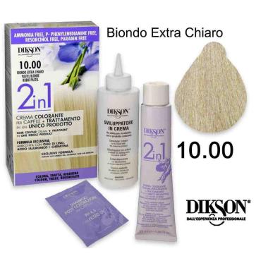 Dikson 2 in 1 crema color 10.00 biondo extra chiaro