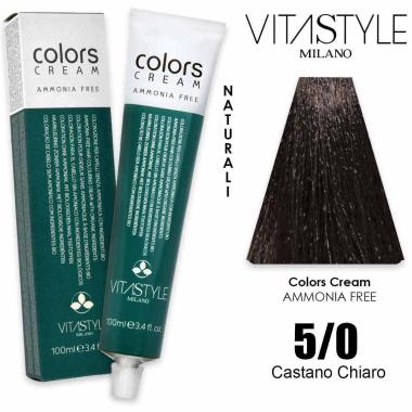 Vitastyle colors cream senza ammoniaca 100 ml 5.0