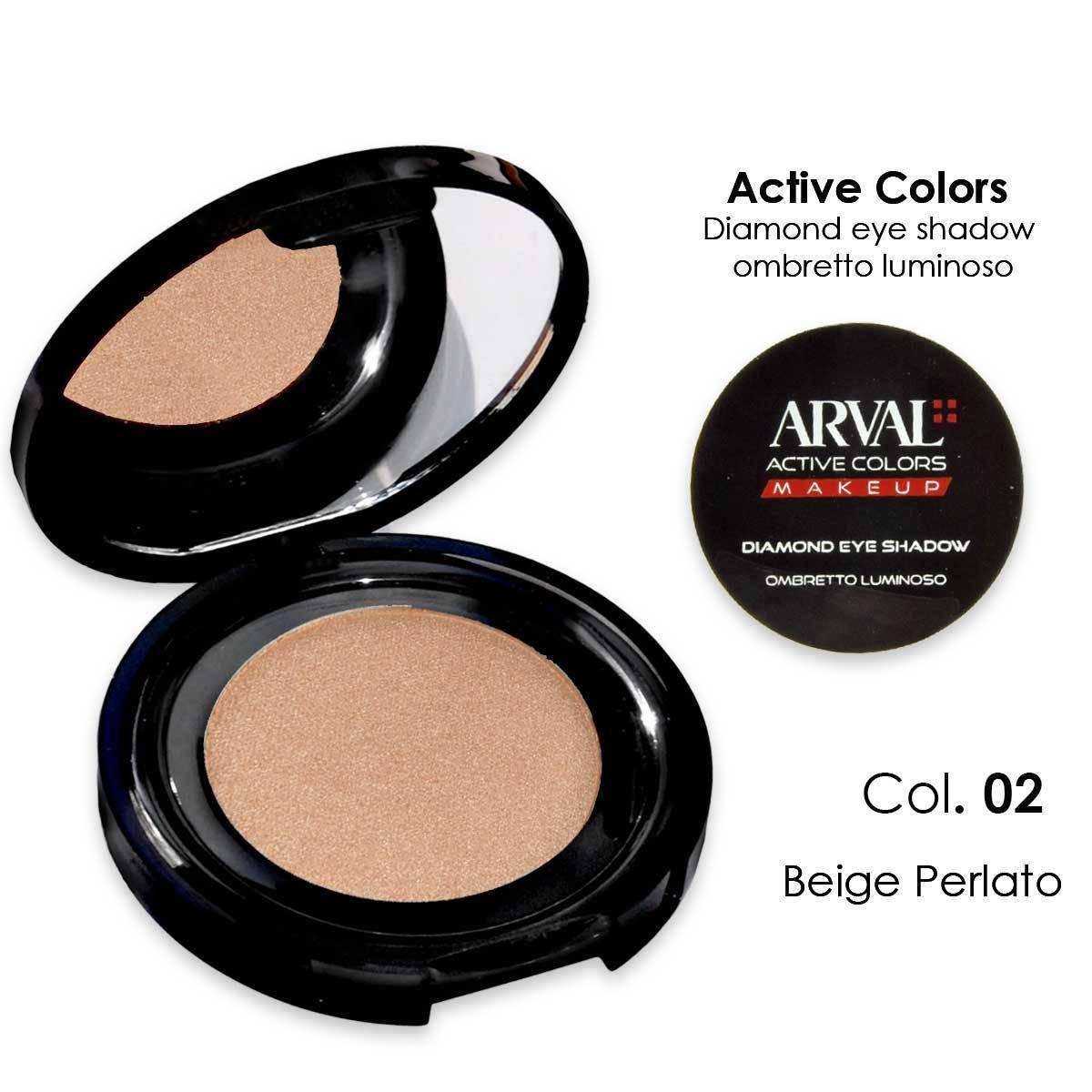 ARVAL Diamond eye shadow n. 02 - beige perlato  ombretto luminoso