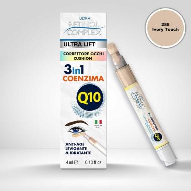 Retinol complex correttore occhi 288 ivory touch cushion 3 in 1 coenzima q10 4ml