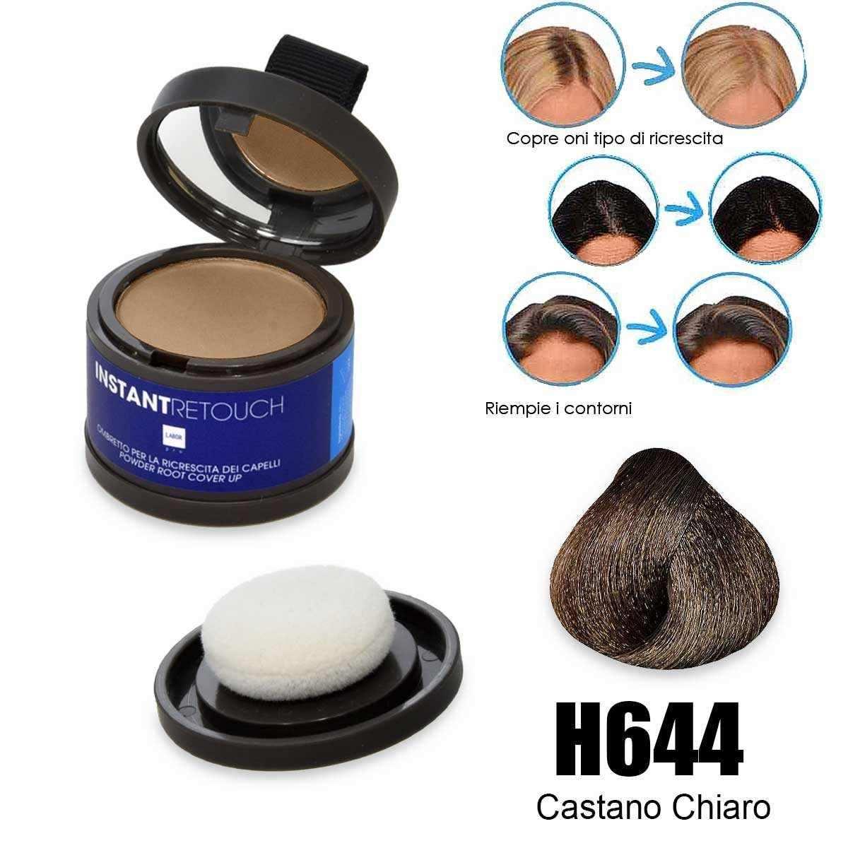 Labor instantretouch ombretto per la ricrescita dei capelli colore castano chiaro