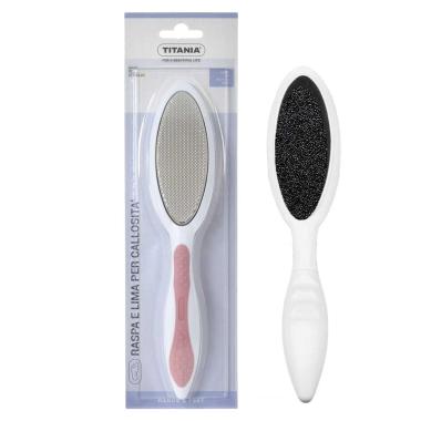 Titania bifaccia lima/raspa manico soft touch