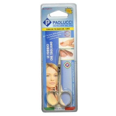 Forbici per manicure curve art. 15 poll. 3 paolucci