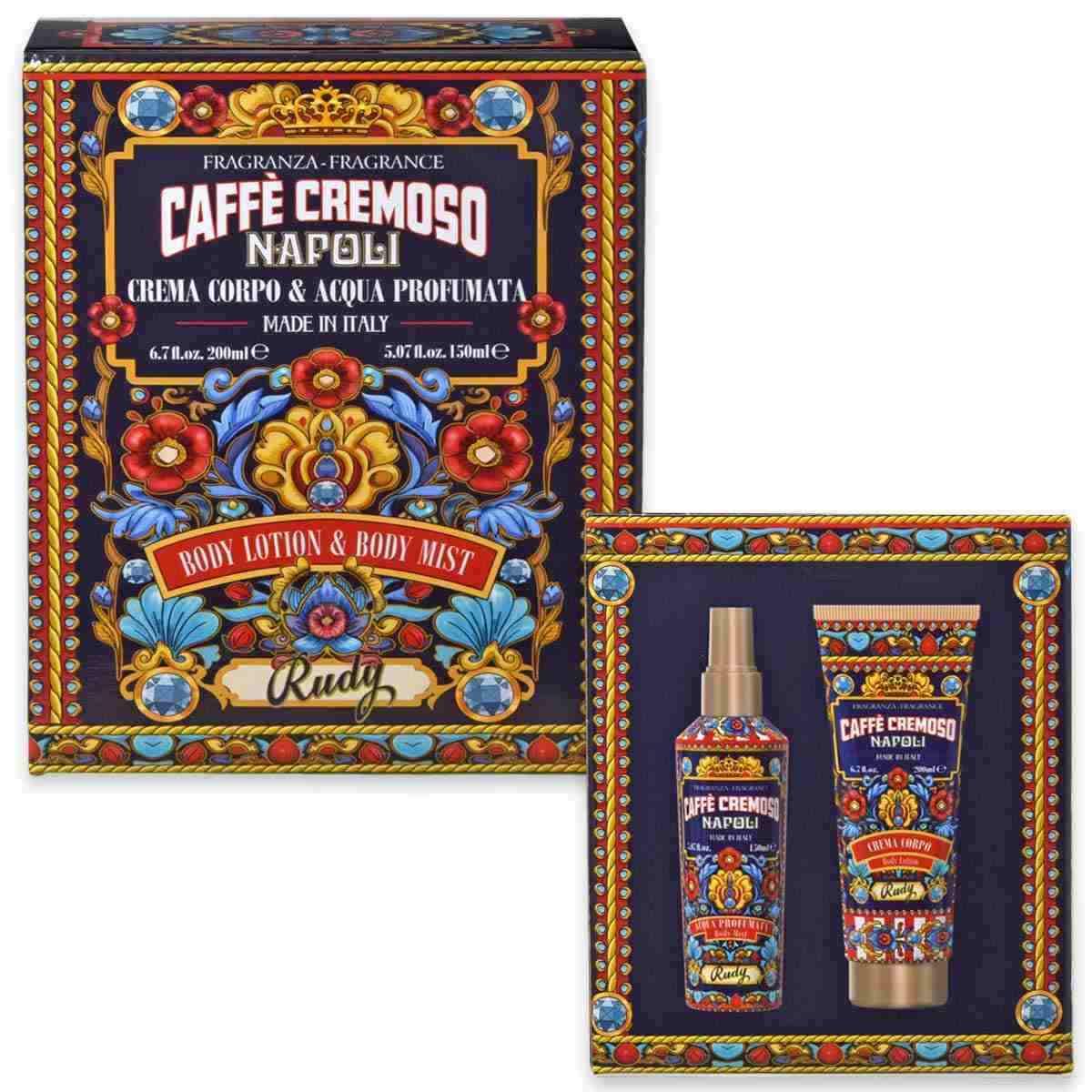 Rudy maioliche set caffÈ body mist 150 ml + crema corpo 250 ml