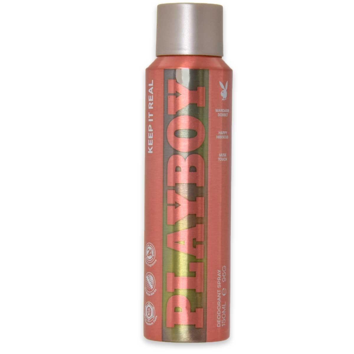 Playboy keep it real deo spray 150ml