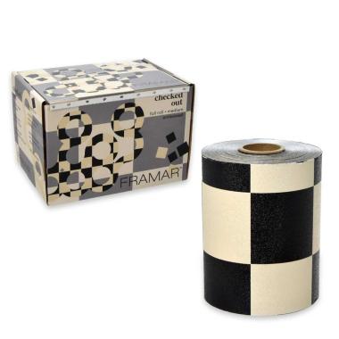 Framar embossed roll aluminium checked out 12,7 cm x 97,5 mt