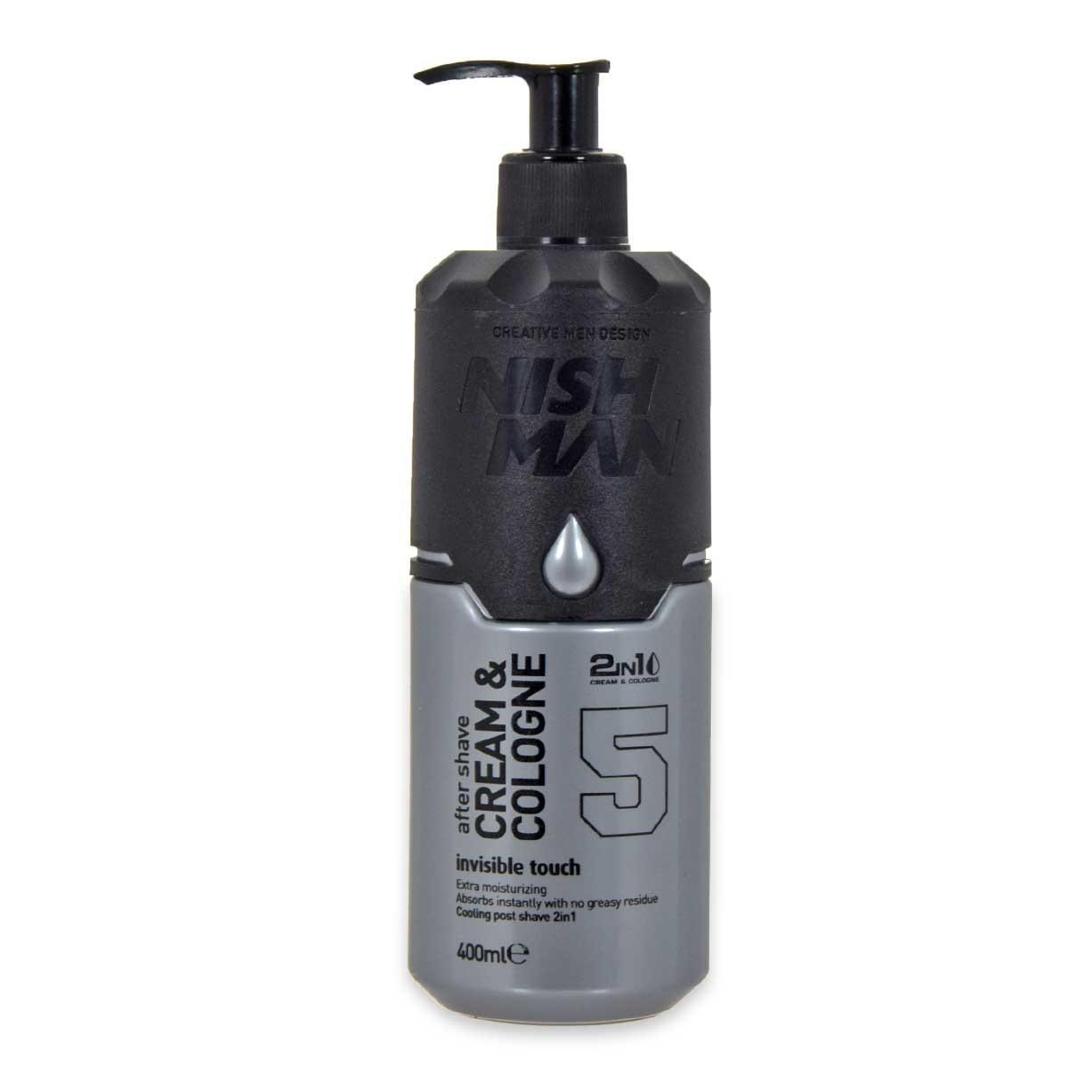 NISHMAN AFTER SHAVE CREAM + COLOGNE 2in1(INVISIBLE TOUCH) 400 ML