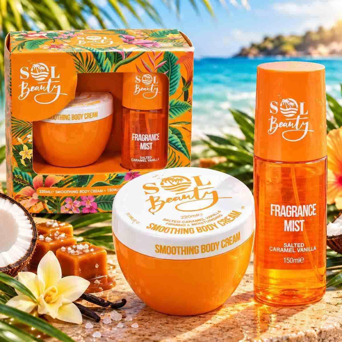 Sol beauty coffret 2 pezzi caramello salato & vaniglia