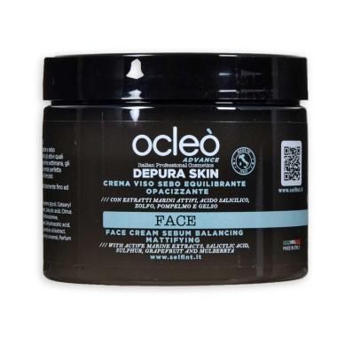Ocleo  crema viso sebo equilibrante -  opacizzante ml 500