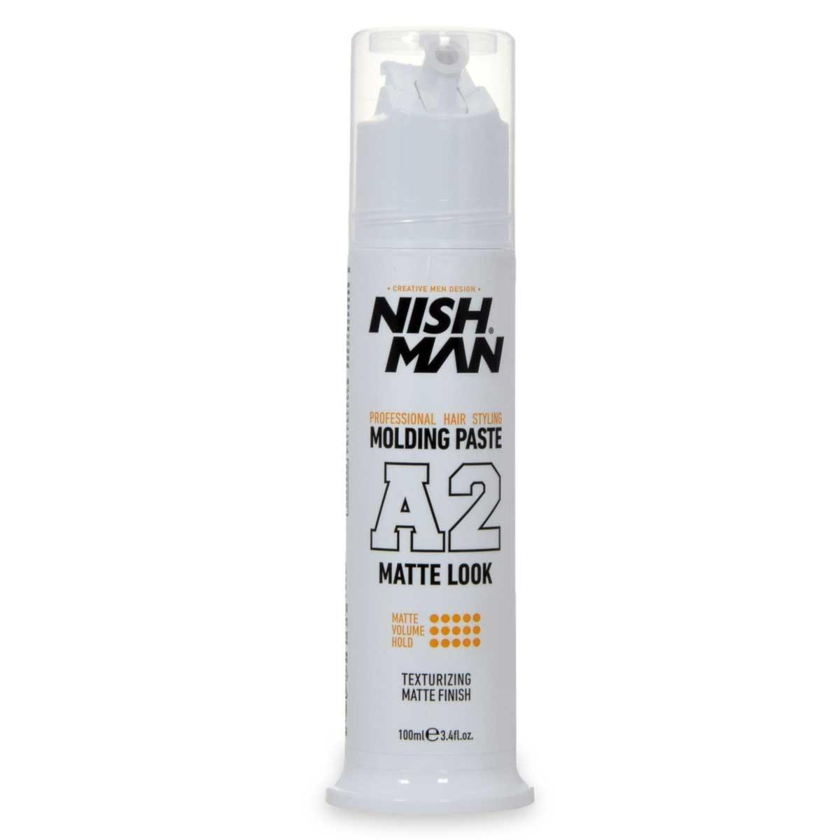 Nishman hair styling molding paste a2 matte look 100 ml